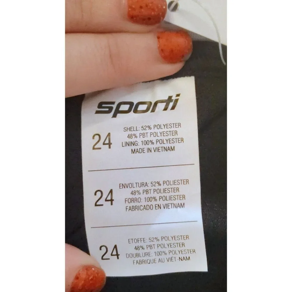 NWT Sporti HydroLast Micro Back One Piece Swimsuit Size 24 0 XXS Competitive - Picture 7 of 7